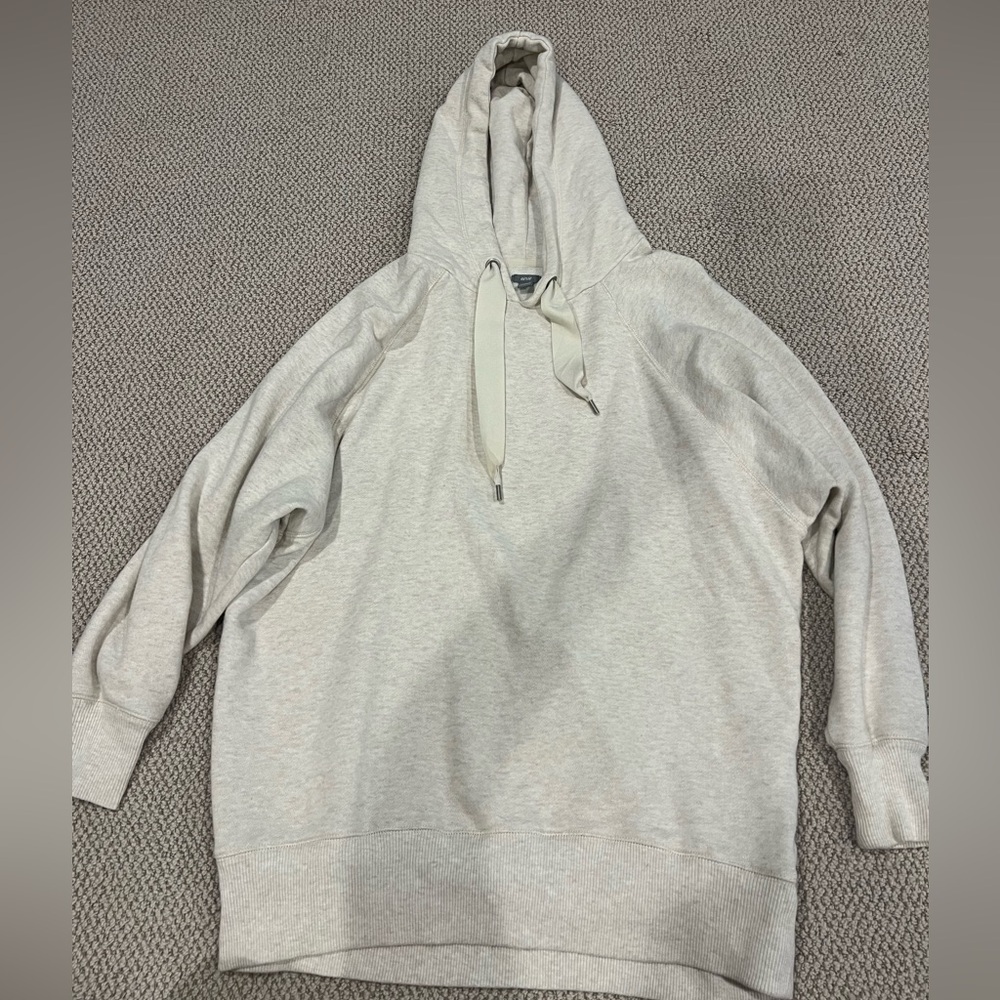 Oatmeal colored oversized aerie hoodie - size medium